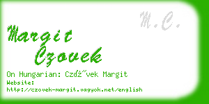 margit czovek business card